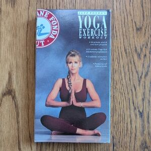 Jane Fonda's Yoga Exercise Workout VHS Tape Perfect For All Fitness Levels